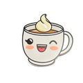 Coffee fridge magnet by Moodsy