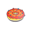 Donut Mixed Sprinkles fridge magnet by Moodsy