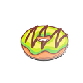 Donut Pista Chocolate fridge magnet by Moodsy