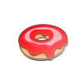 Donut Raspberry fridge magnet by Moodsy