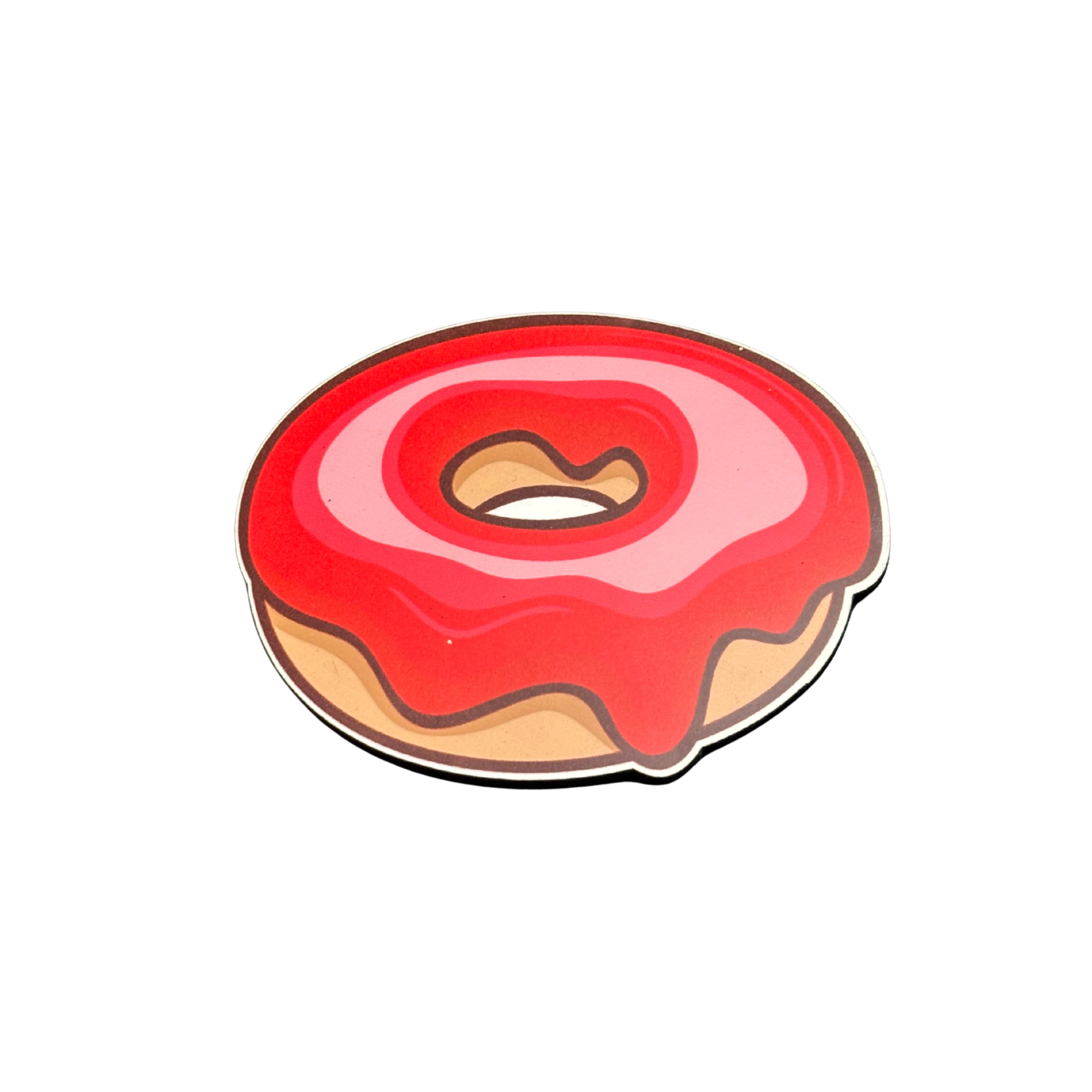 Donut Raspberry fridge magnet by Moodsy