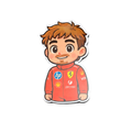 Ferrari F1 Driver fridge magnet by Moodsy