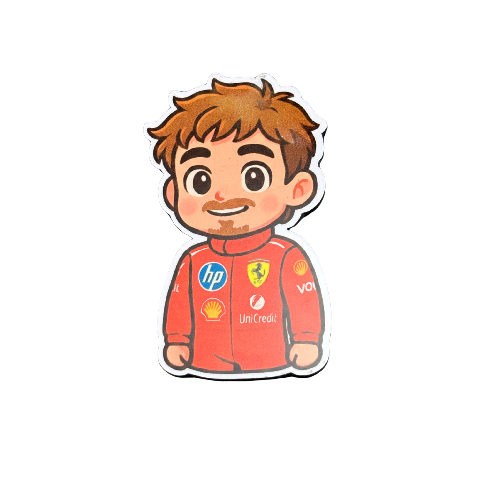 Ferrari F1 Driver fridge magnet by Moodsy