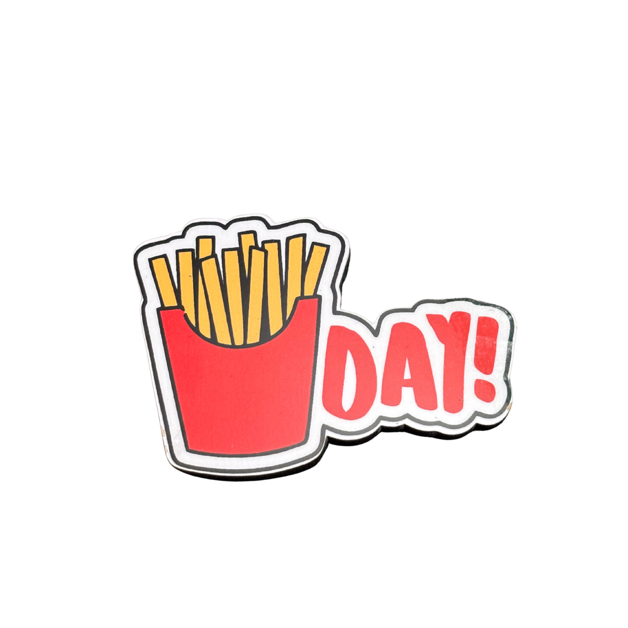 Fries Day fridge magnet by Moodsy