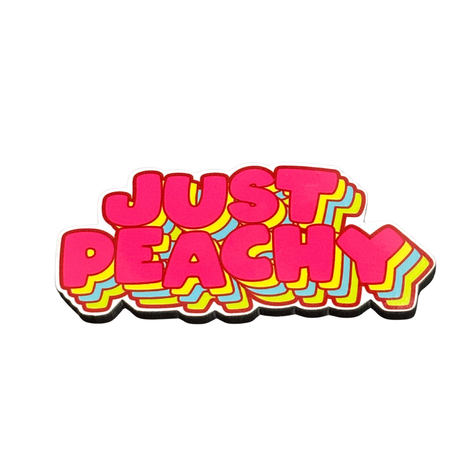 Just Peachy fridge magnet by Moodsy