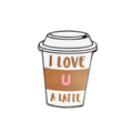 Latte fridge magnet by Moodsy