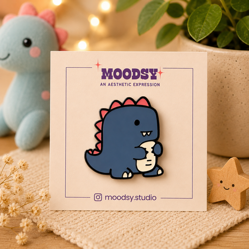 Baby Dino enamel pin by Moodsy
