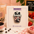 Boba Tea Enamel Pin by Moodsy