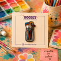 Brush Broom Enamel Pin by Moodsy