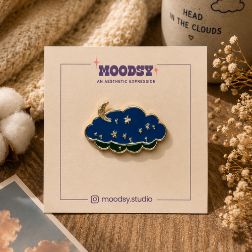 Cloud Enamel Pin by Moodsy