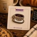 Coffee Quote Enamel Pin by Moodsy