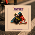 Cyclist Enamel Pin by Moodsy