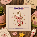 Dancing Kitty Enamel Pin by Moodsy