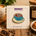Evening Coffee Enamel Pin by Moodsy