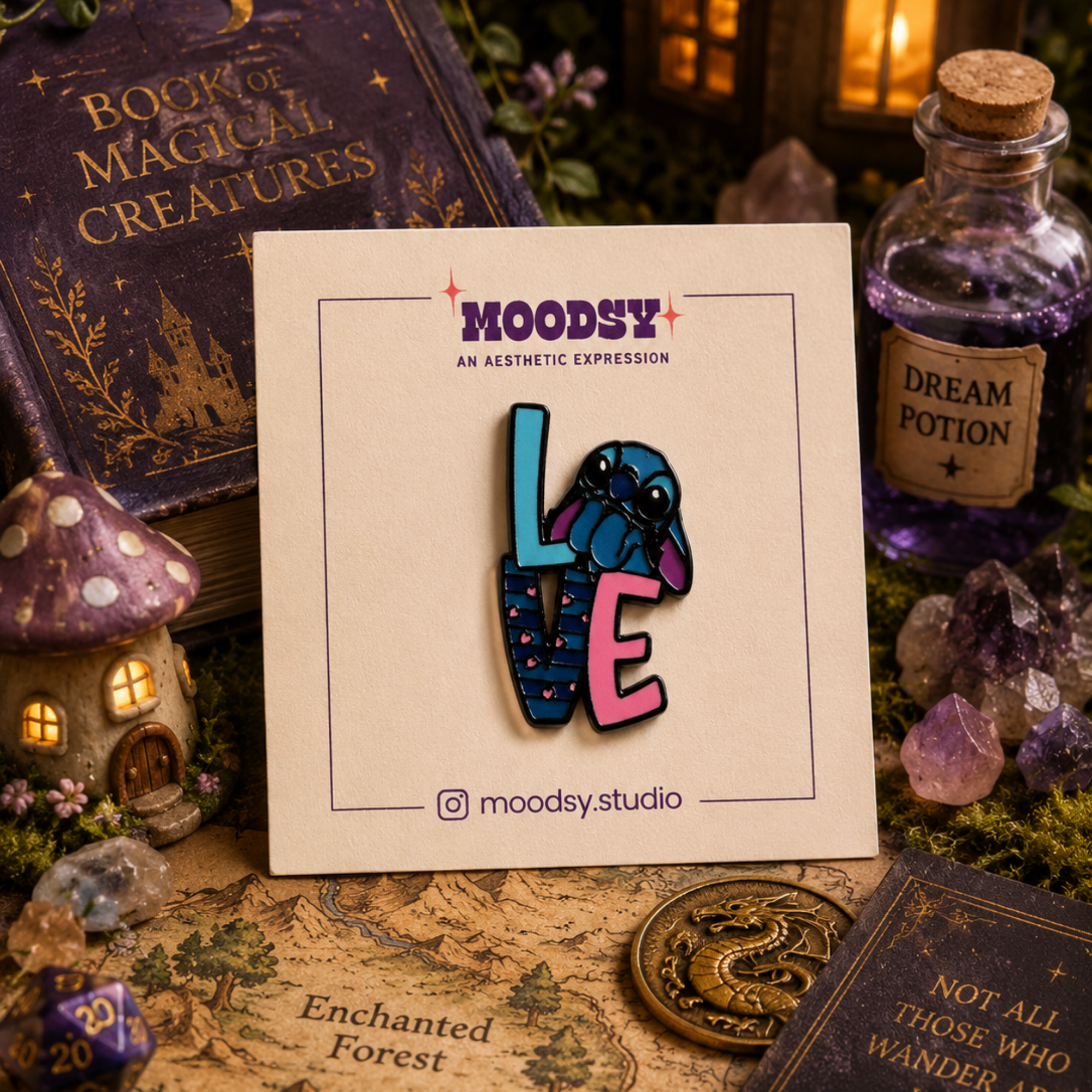 Goofy Love Enamel Pin by Moodsy