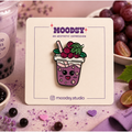 Grape Shake Enamel Pin by Moodsy