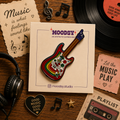Rainbow Guitar Enamel Pin by Moodsy