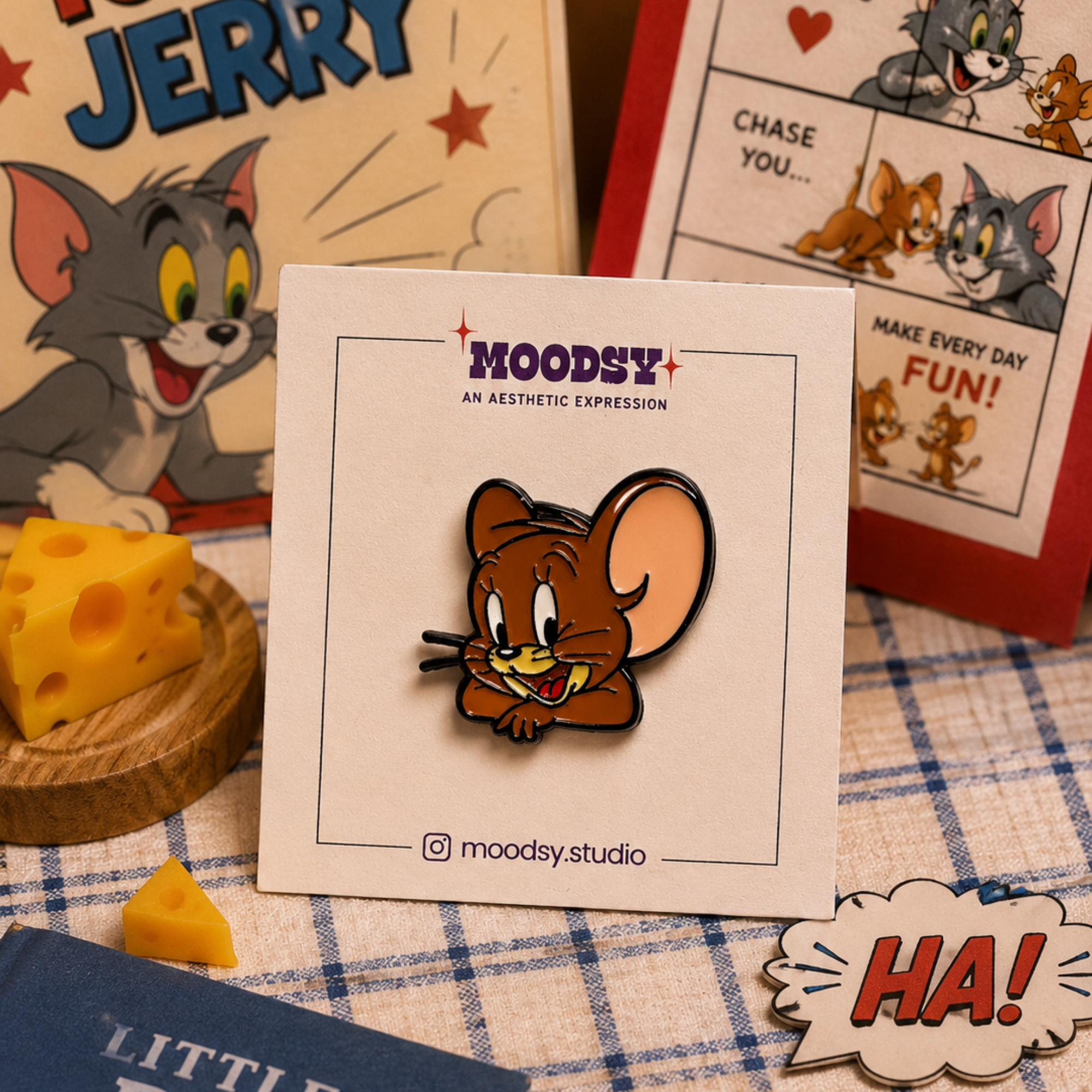 Jerry Enamel Pin by Moodsy
