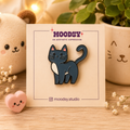 Midnight Meow enamel pin by Moodsy