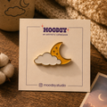 Moon Cloud Enamel Pin by Moodsy