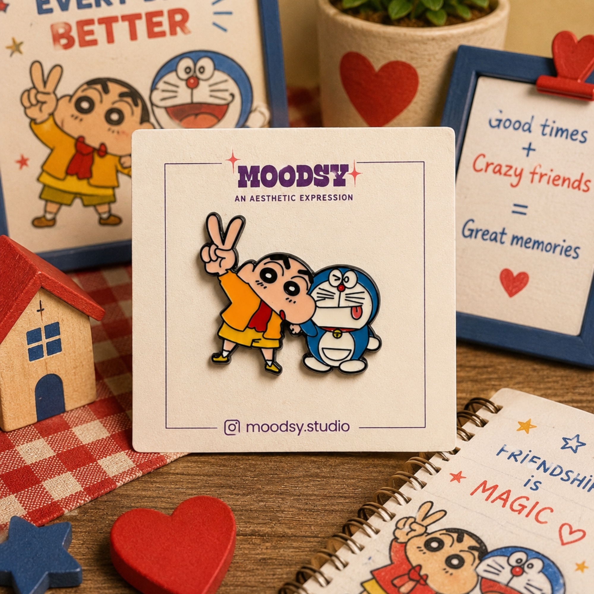 Nostalgic Enamel Pin by Moodsy