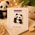 Panda Paws enamel pin by Moodsy