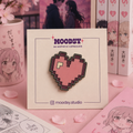 Pixel_Crush Enamel Pin by Moodsy