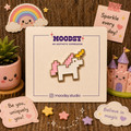 Pixel Unicorn Enamel Pin by Moodsy