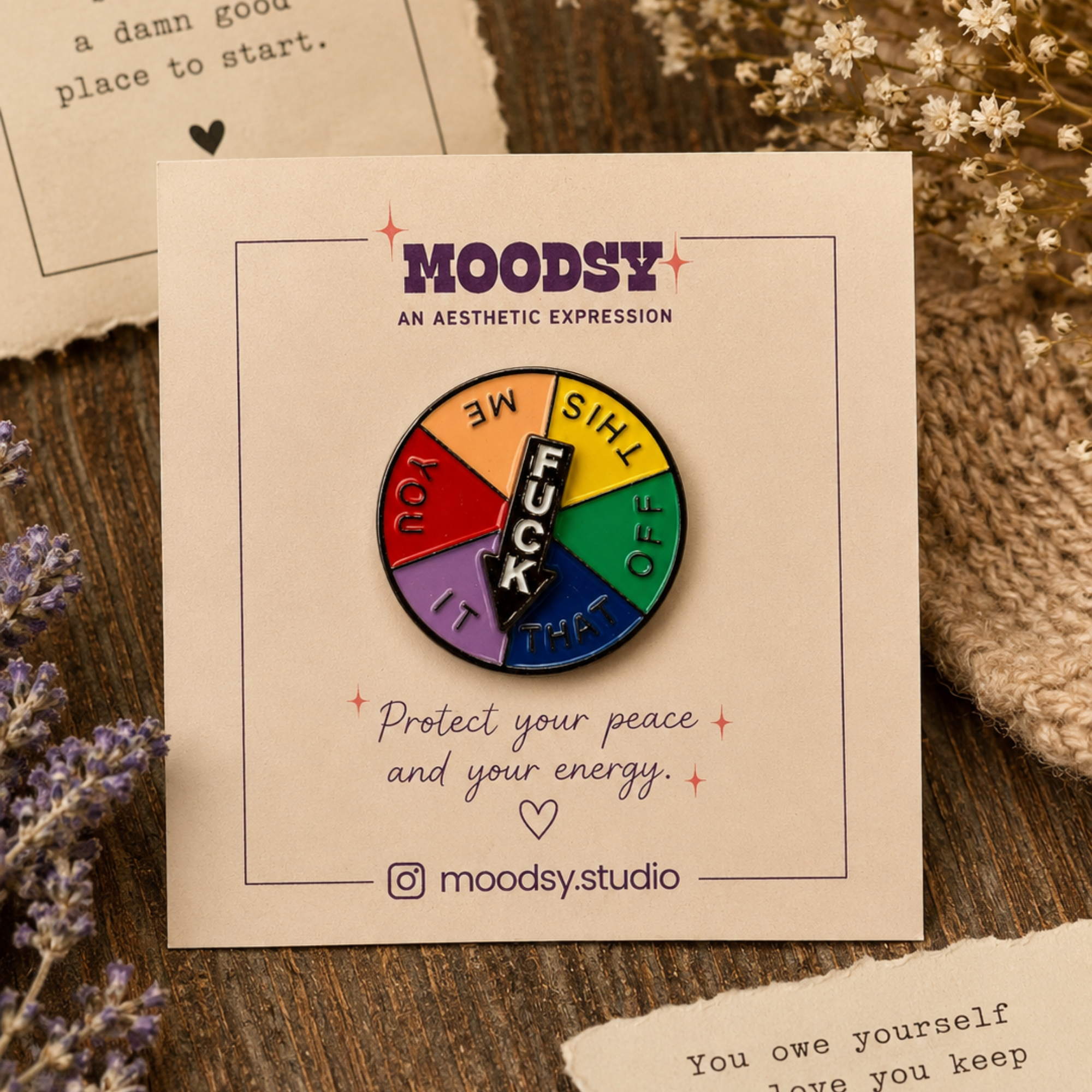 F*ck That Enamel Pin by Moodsy