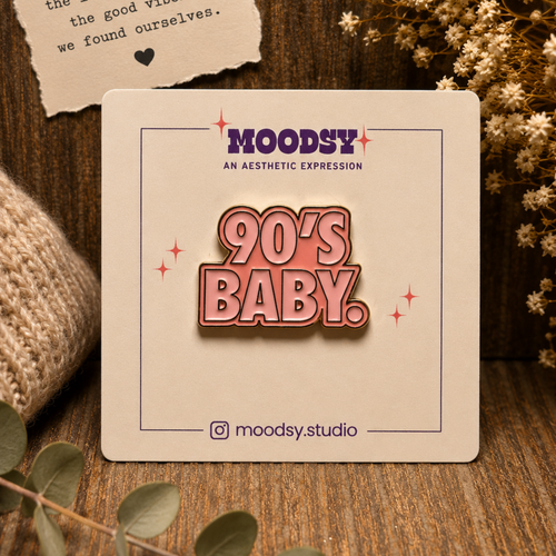 90's Baby Enamel Pin by Moodsy