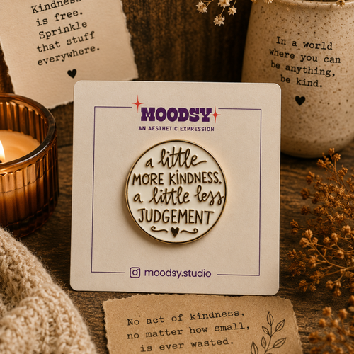 A Little More Kindness Enamel Pin by Moodsy