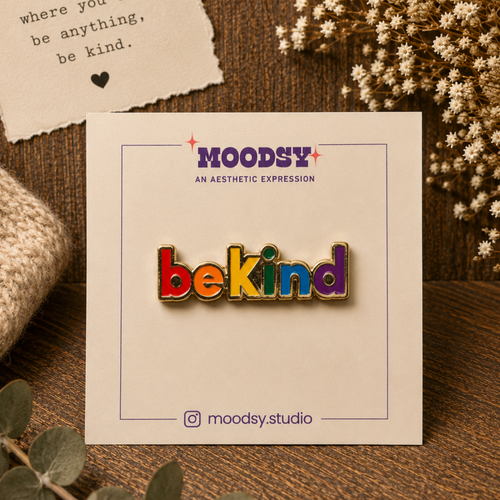 Be Kind Enamel Pin by Moodsy