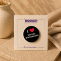 Social Distancing Expert Enamel Pin by Moodsy