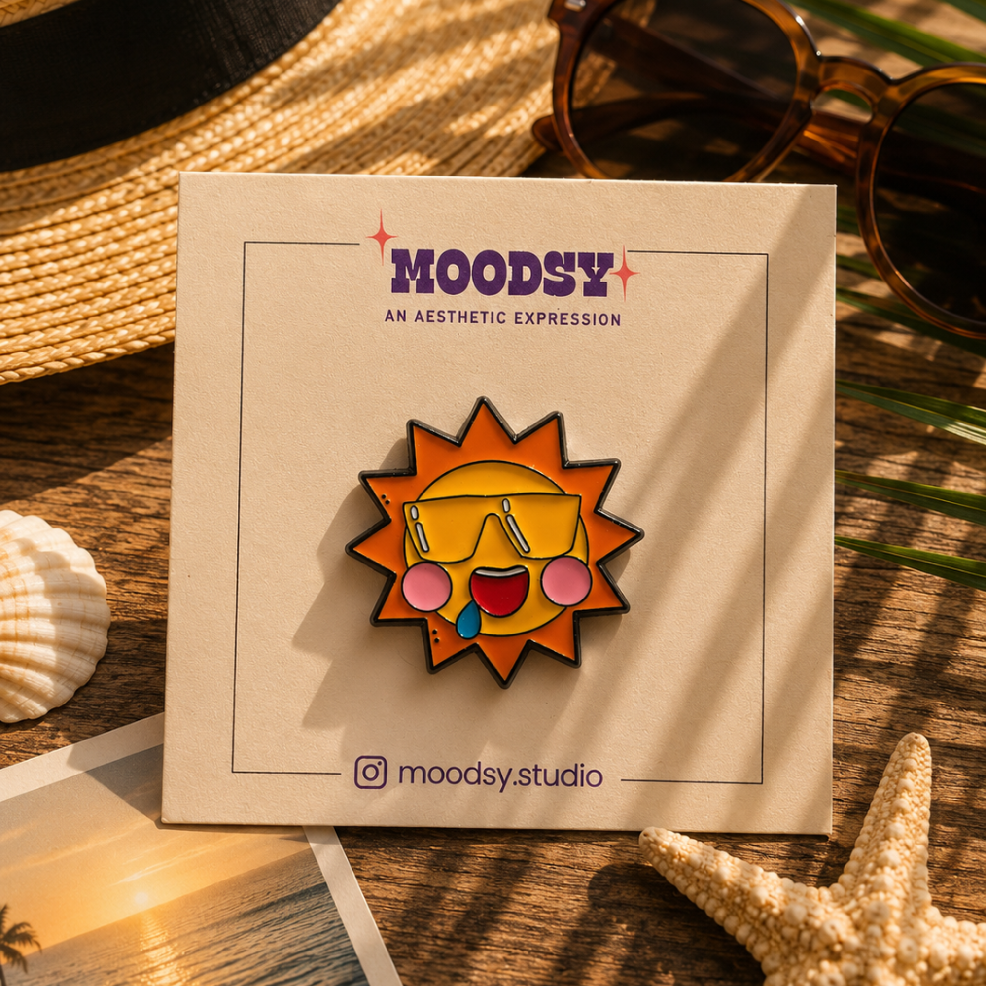 SUN Enamel Pin by Moodsy