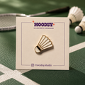 Feather Shuttle Enamel Pin by Moodsy
