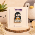 Sprinkle Penguin enamel pin by Moodsy