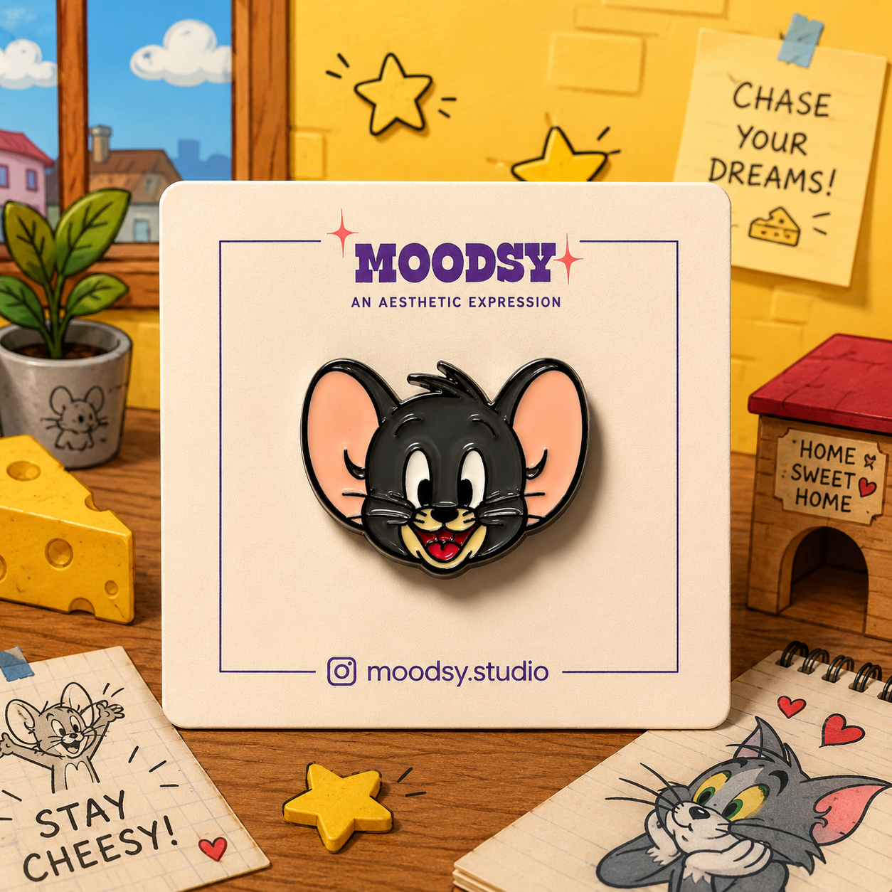 Tom Enamel Pin by Moodsy