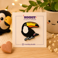 Tropical Toucan enamel pin by Moodsy