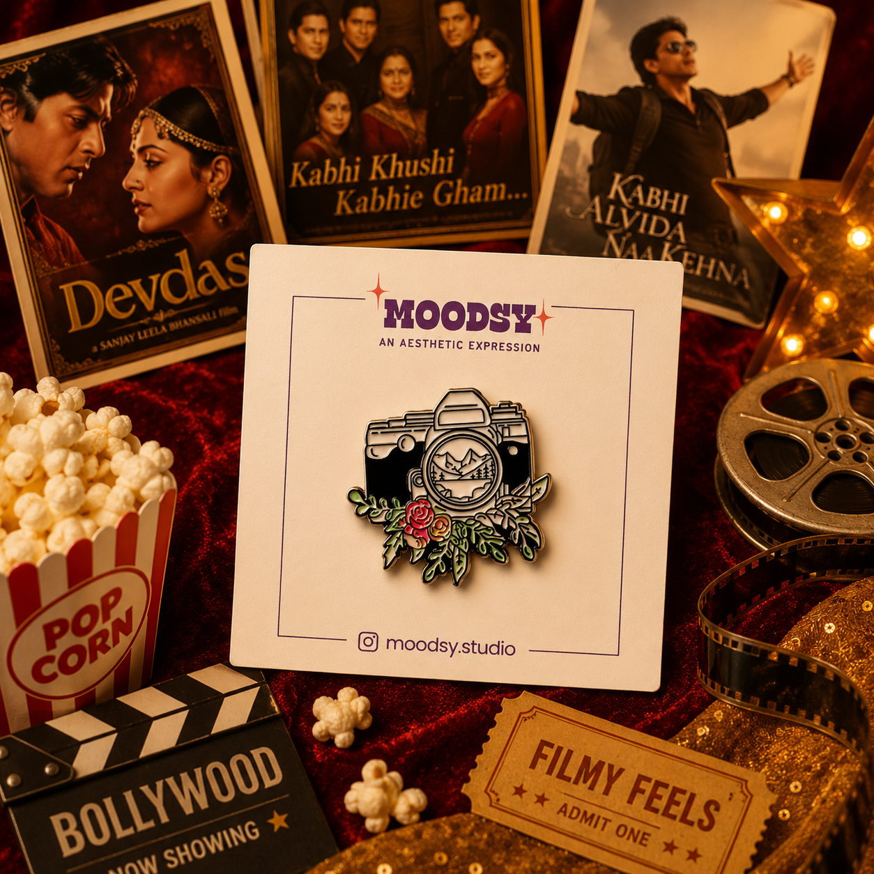 VintageCam Enamel Pin by Moodsy