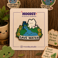 Water Kitty Enamel Pin by Moodsy