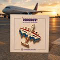 Water Plane Enamel Pin by Moodsy