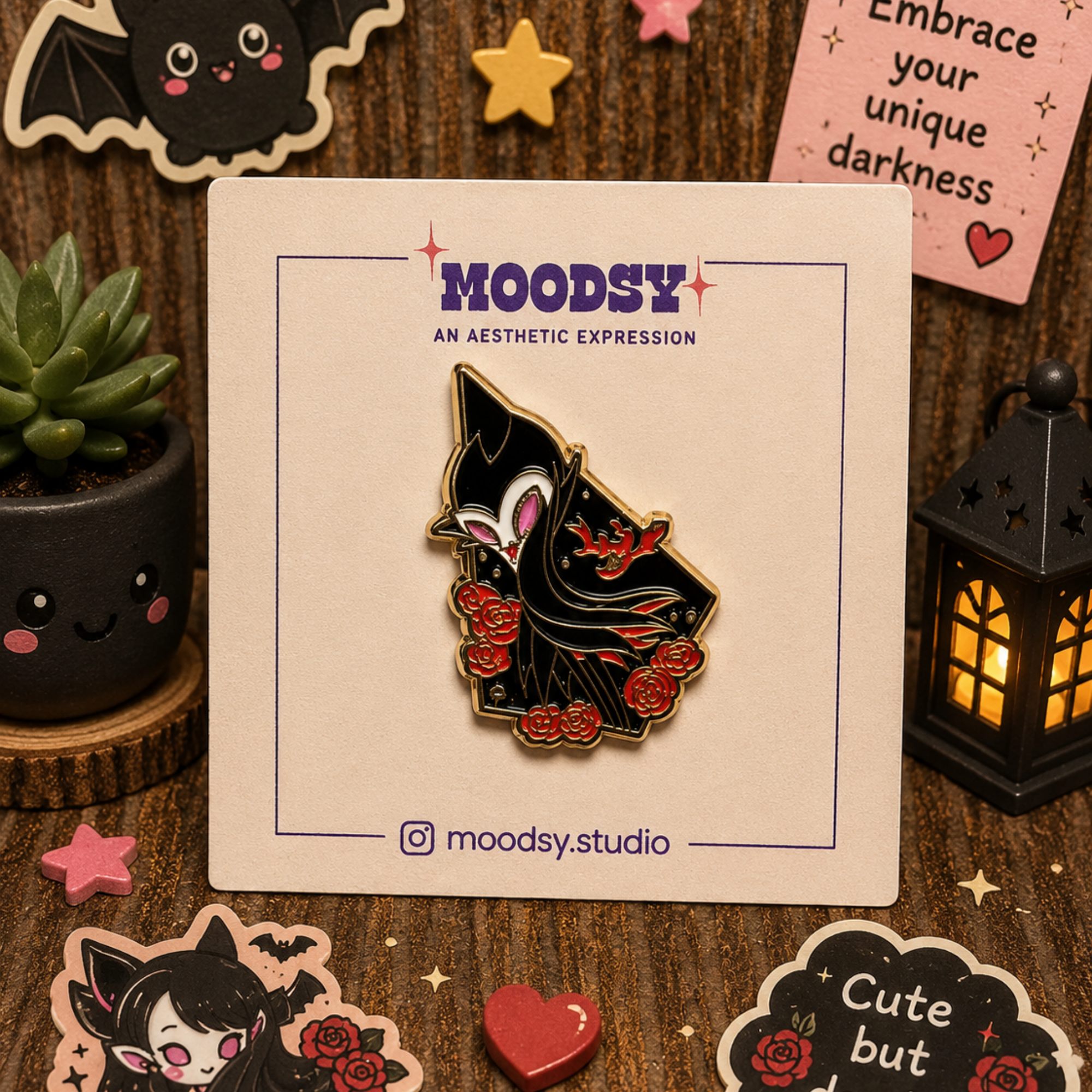Witch In Woods Enamel Pin by Moodsy