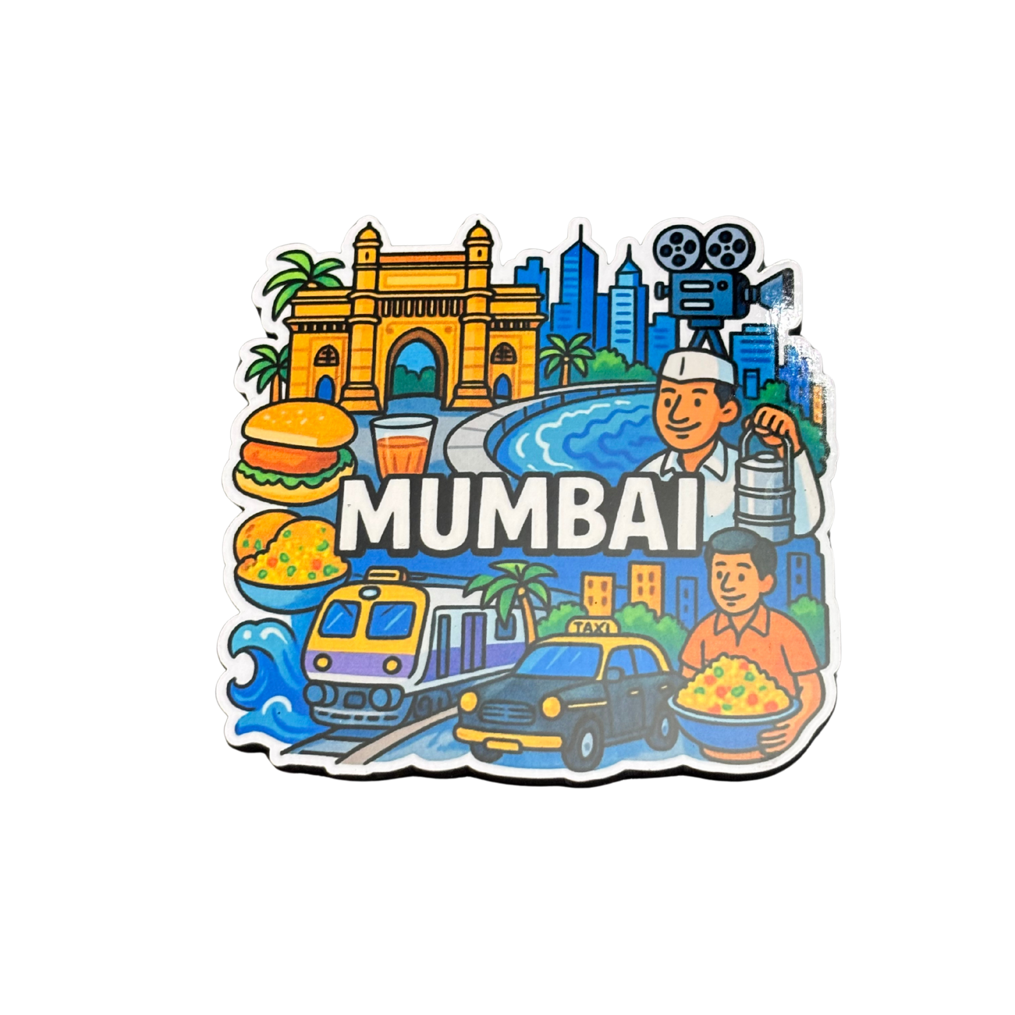 MUMBAI 2 fridge magnet by Moodsy
