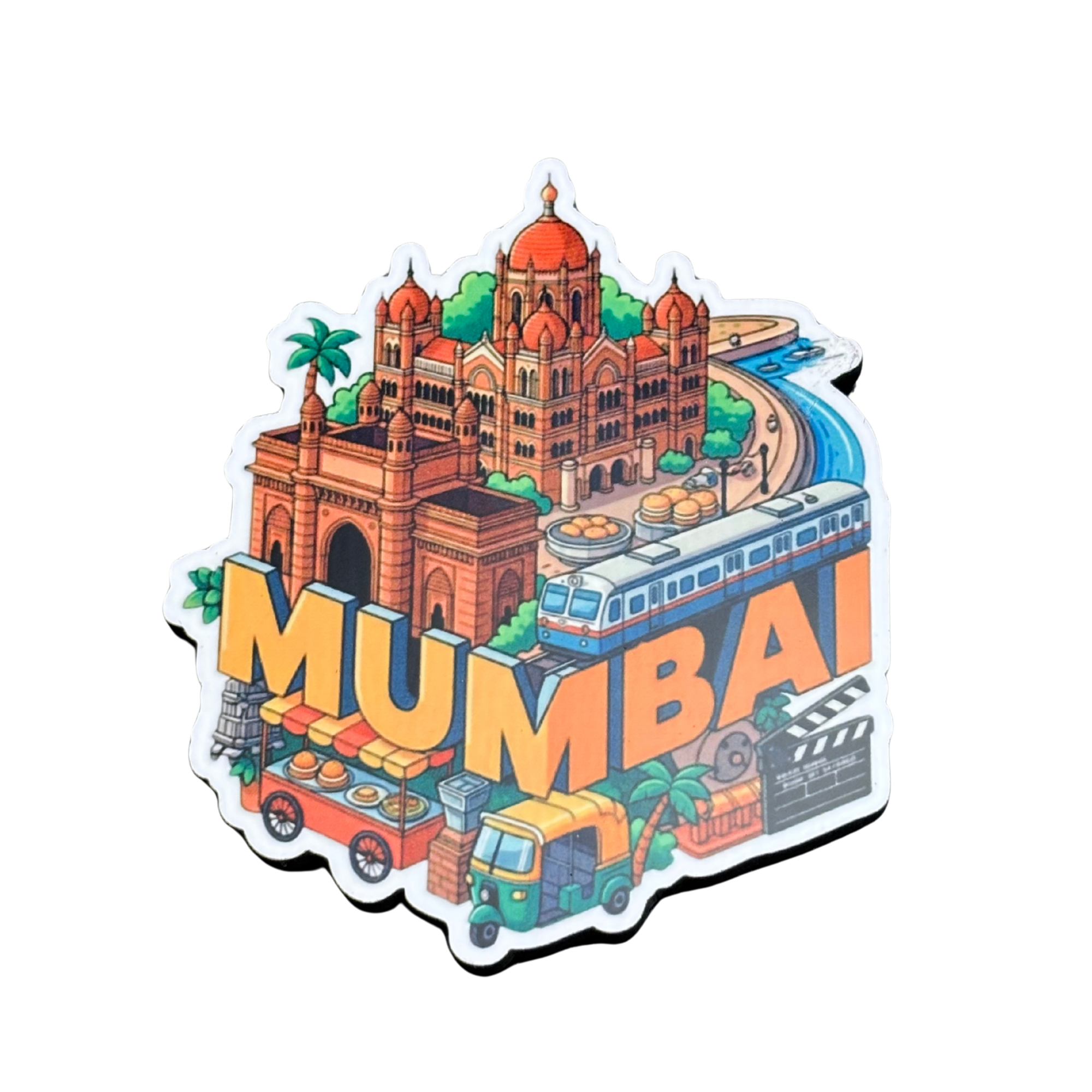 MUMBAI 5 fridge magnet by Moodsy