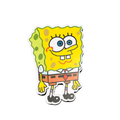 Sponge Bob fridge magnet by Moodsy